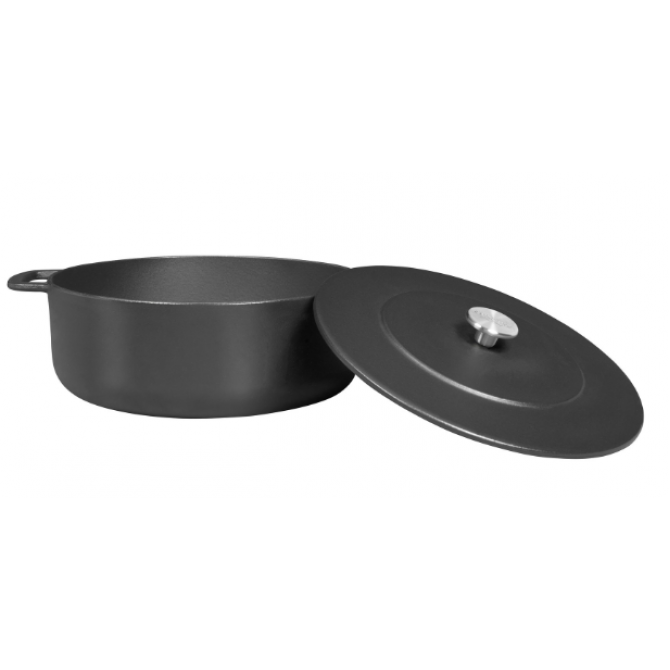 COMBEKK Dutch Oven Sous-Chef pārstrādāta čuguna katls, 24 cm, emaljēts