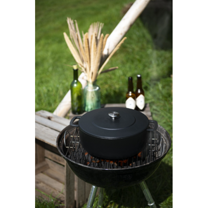 COMBEKK Dutch Oven Sous-Chef pārstrādāta čuguna katls, 24 cm, emaljēts